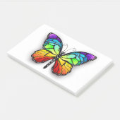 Rainbow-Schmetterling Monarch Post-it Klebezettel (angewinkelt)
