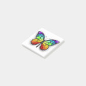 Rainbow-Schmetterling Monarch Post-it Klebezettel (angewinkelt)