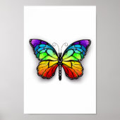 Rainbow-Schmetterling Monarch Poster (Vorne)