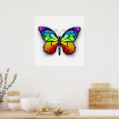 Rainbow-Schmetterling Monarch Poster (Küche)