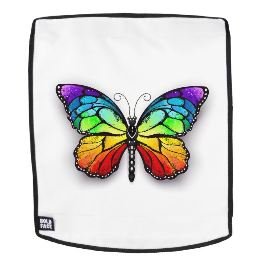 Rainbow-Schmetterling Monarch Rucksack (Abnehmbare Front)