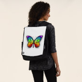Rainbow-Schmetterling Monarch Rucksack (Ausgewaschen)
