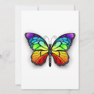 Rainbow-Schmetterling Monarch Save The Date