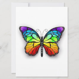 Rainbow-Schmetterling Monarch Save The Date