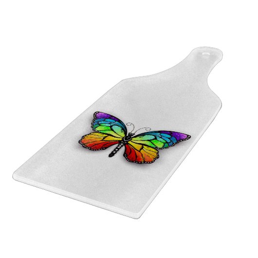 Rainbow-Schmetterling Monarch Schneidebrett (Ecke)
