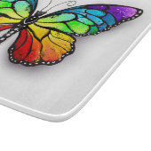 Rainbow-Schmetterling Monarch Schneidebrett (Ecke)