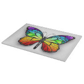 Rainbow-Schmetterling Monarch Schneidebrett (Ecke)