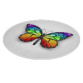 Rainbow-Schmetterling Monarch Schneidebrett (Ecke)
