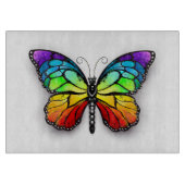 Rainbow-Schmetterling Monarch Schneidebrett (Vorderseite)