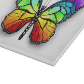 Rainbow-Schmetterling Monarch Schneidebrett (Ecke)
