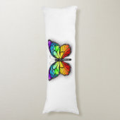 Rainbow-Schmetterling Monarch Seitenschläferkissen (Vorderseite Vertikal)