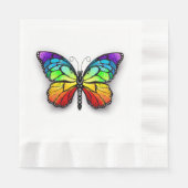 Rainbow-Schmetterling Monarch Serviette (Vorderseite)