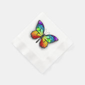Rainbow-Schmetterling Monarch Serviette (Ecke)