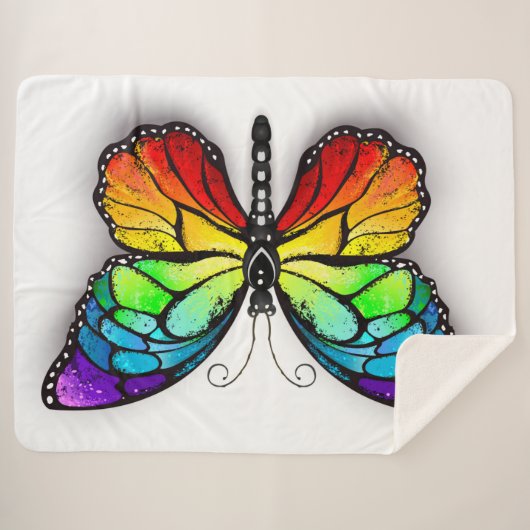 Rainbow-Schmetterling Monarch Sherpadecke (Vorderseite (Horizontal))