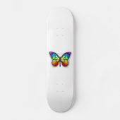 Rainbow-Schmetterling Monarch Skateboard (Vorderseite)