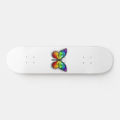 Rainbow-Schmetterling Monarch Skateboard (Horizontal)