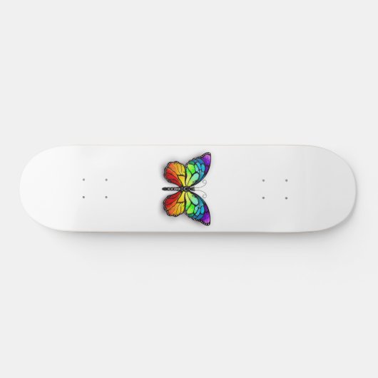 Rainbow-Schmetterling Monarch Skateboard (Horizontal)