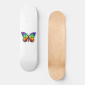 Rainbow-Schmetterling Monarch Skateboard (Vorderseite)