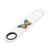 Rainbow-Schmetterling Monarch Speed Flaschenöffner (Vorderseite Schrägansicht)