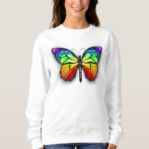 Rainbow-Schmetterling Monarch Sweatshirt
