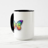Rainbow-Schmetterling Monarch Tasse (Vorderseite Links)
