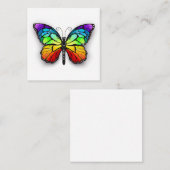 Rainbow-Schmetterling Monarch Terminkarte (Vorne/Hinten)