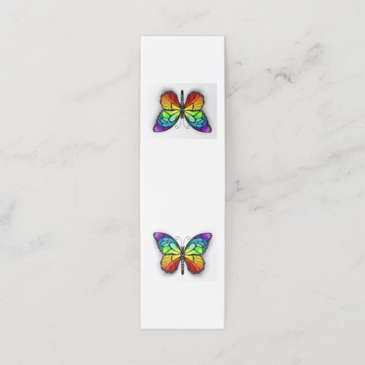 Rainbow-Schmetterling Monarch Terminkarte (Außenseite Aufgefaltet)