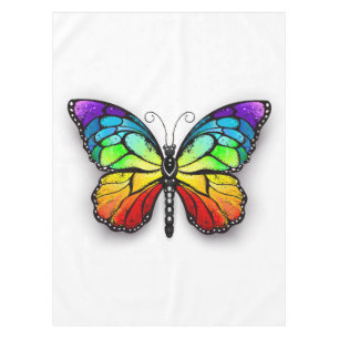Rainbow-Schmetterling Monarch Tischdecke