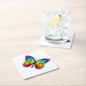 Rainbow-Schmetterling Monarch Untersetzer (Vor Ort)