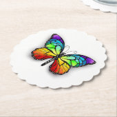 Rainbow-Schmetterling Monarch Untersetzer (angewinkelt)