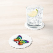 Rainbow-Schmetterling Monarch Untersetzer (Vor Ort)