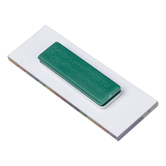 Rainbow School Teacher Magnetname Tag Namenschild (Rückseite)