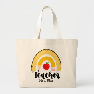 Rainbow School versorgt Lehrerin Frau Jumbo Stoffbeutel