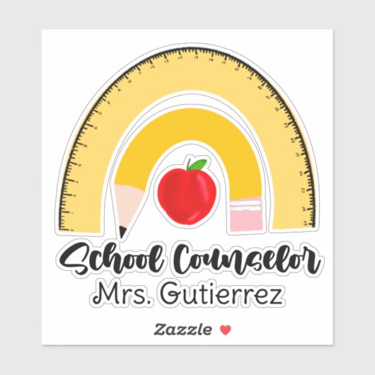 Rainbow School versorgt Schulberater Aufkleber (Blatt)