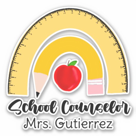 Rainbow School versorgt Schulberater Aufkleber (Vorderseite)