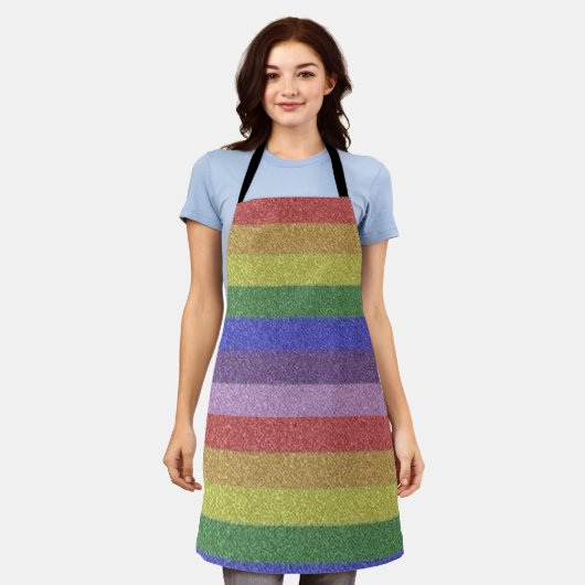 RAINBOW SCHÜRZE (Getragen)