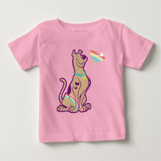 Rainbow Scooby-Doo Baby T-shirt (Vorderseite)