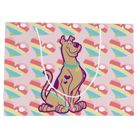 Rainbow Scooby-Doo Große Geschenktüte (Rückseite)