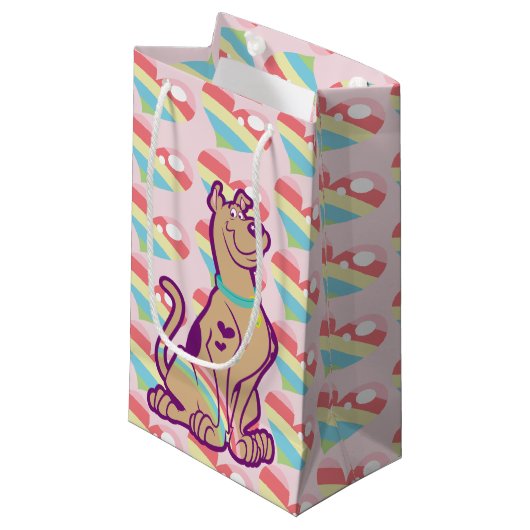 Rainbow Scooby-Doo Kleine Geschenktüte (Vorderseite Schrägansicht)