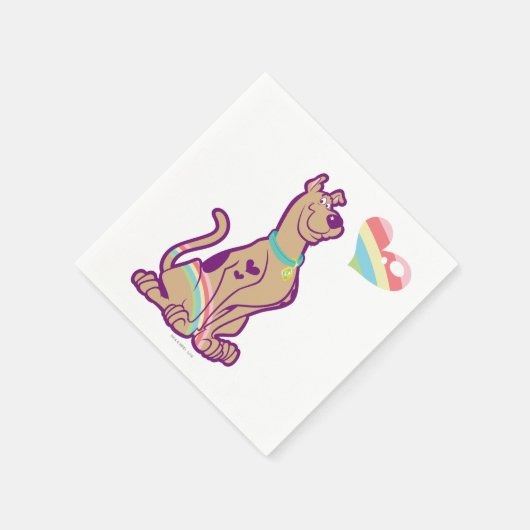 Rainbow Scooby-Doo Serviette (Ecke)