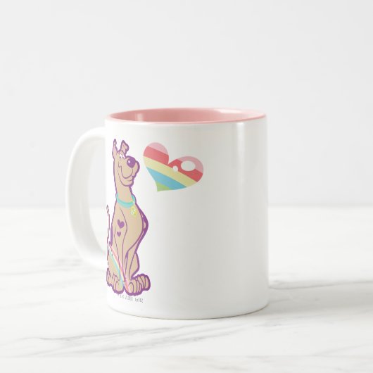 Rainbow Scooby-Doo Zweifarbige Tasse (Vorderseite Links)