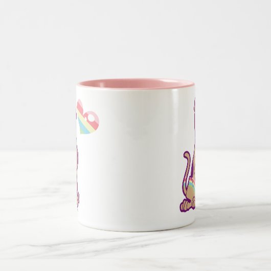 Rainbow Scooby-Doo Zweifarbige Tasse (Mittel)