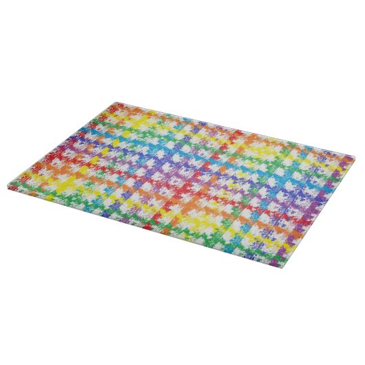 Rainbow Scratch Cutting Board Schneidebrett (Ecke)