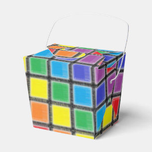 Rainbow Scratched Squares Geschenkschachtel