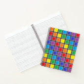 Rainbow Scratched Squares Notizblock (Innenseite)