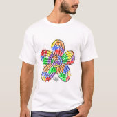 Rainbow Scribbles (Blume) T - Shirt (Vorderseite)