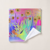 Rainbow Scribbloms Badhandtuch Set (Waschlappen)