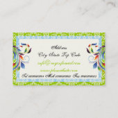 Rainbow-Scroll-Blätter Visitenkarte (Rückseite)