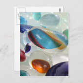 Rainbow Sea Glass Postkarte (Vorne/Hinten)