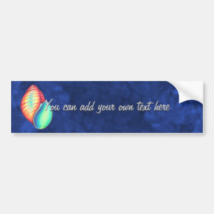Rainbow Seashell Autoaufkleber